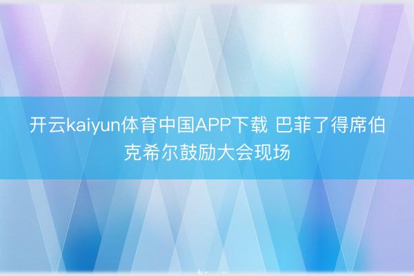 开云kaiyun体育中国APP下载 巴菲了得席伯克希尔鼓励大会现场